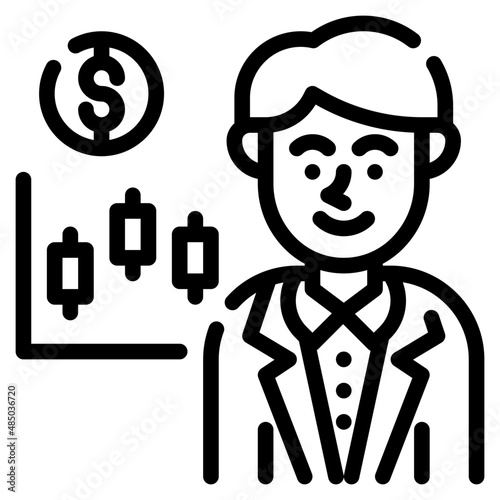 trader line icon