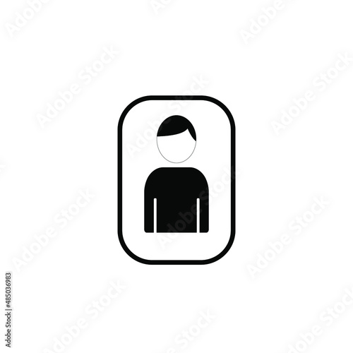
manly icon vector image logo illustration design