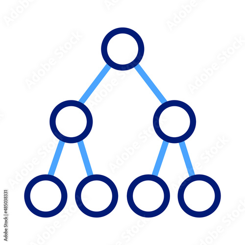 hierarchy network Isolated Vector icon which can easily modify or edit