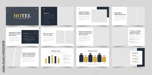  Hotel PowerPoint Presentation Template, Hotel PowerPoint Presentation design.