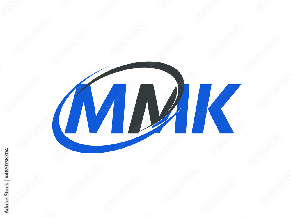 MMK letter creative modern elegant swoosh logo design MMK letter creative modern elegant swoosh logo design