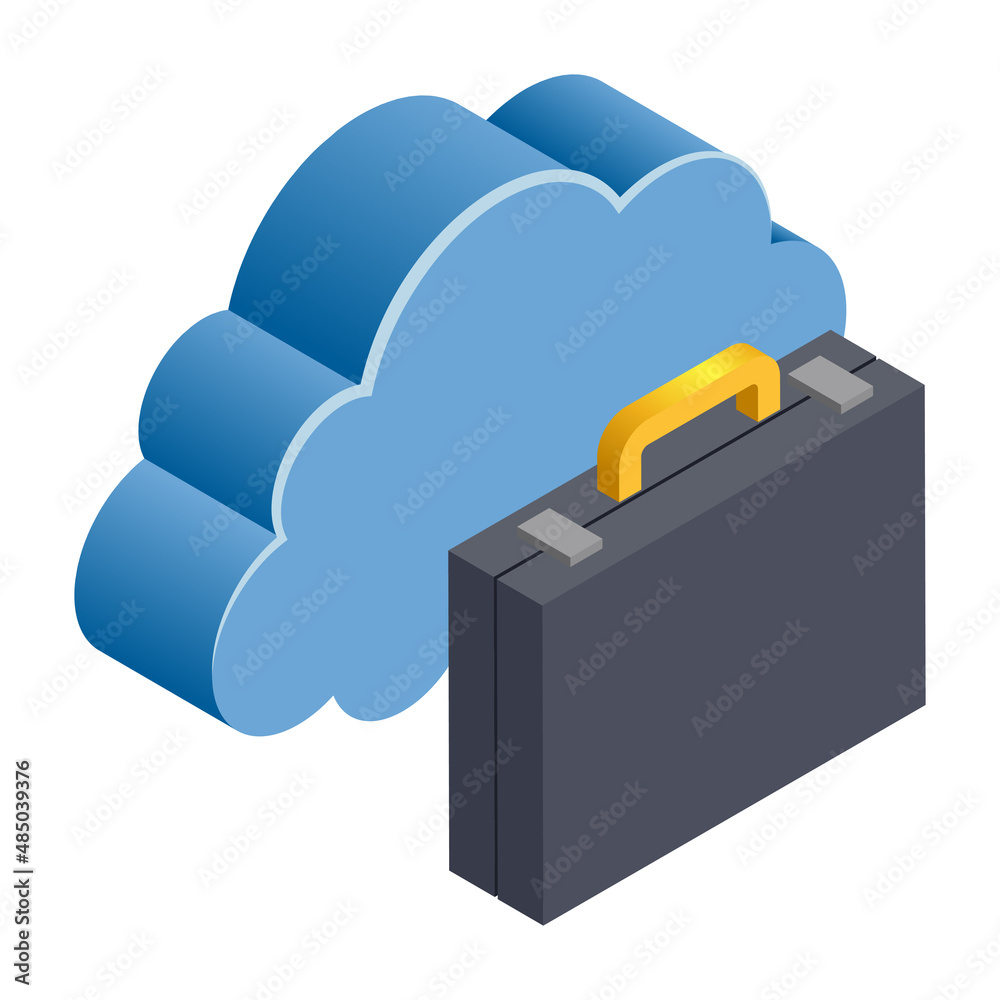 Online Business - Isometric 3d illustration. Online Business - Isometric 3d illustration.