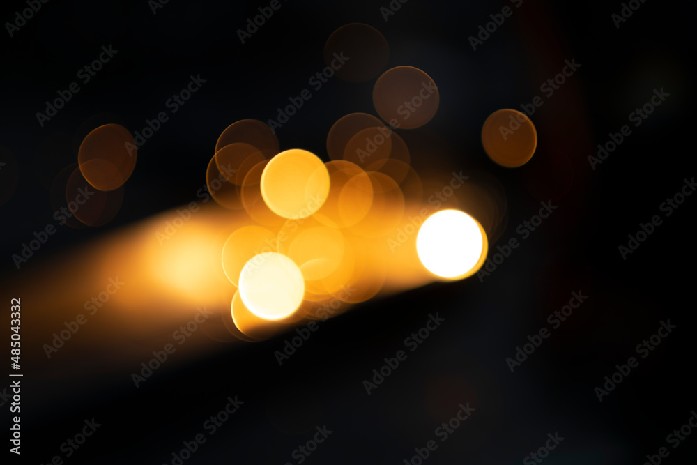 Lights in the night. Bokeh light effects Lights in the night. Bokeh light effects