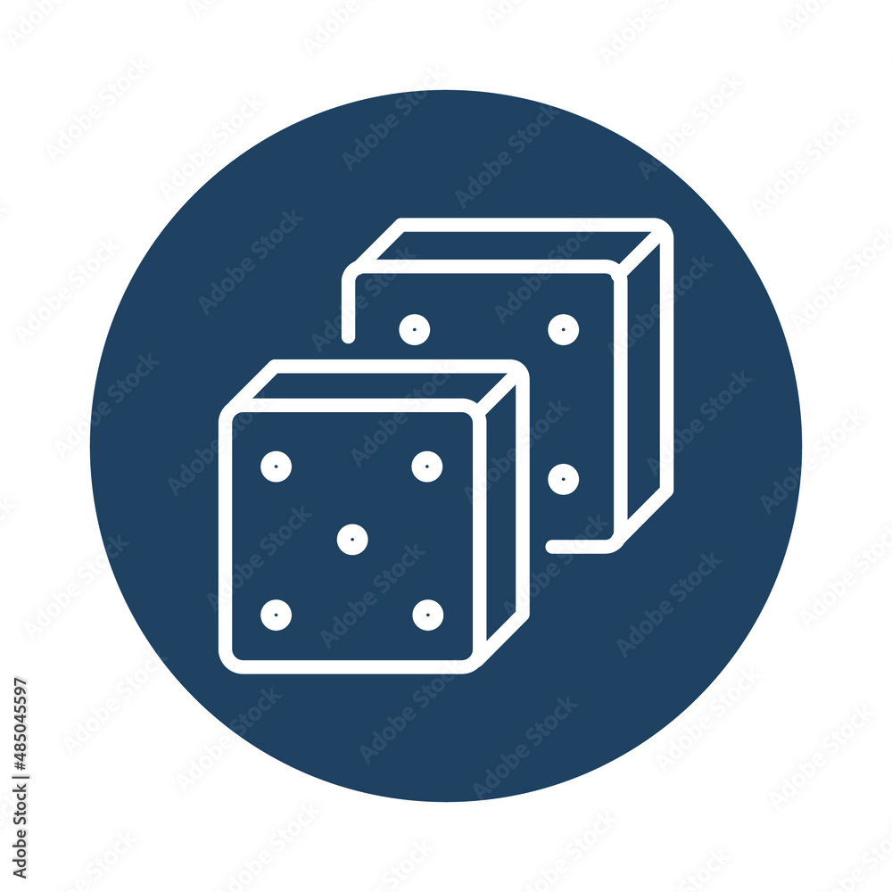 dice Casino Isolated Vector icon which can easily modify or edit

