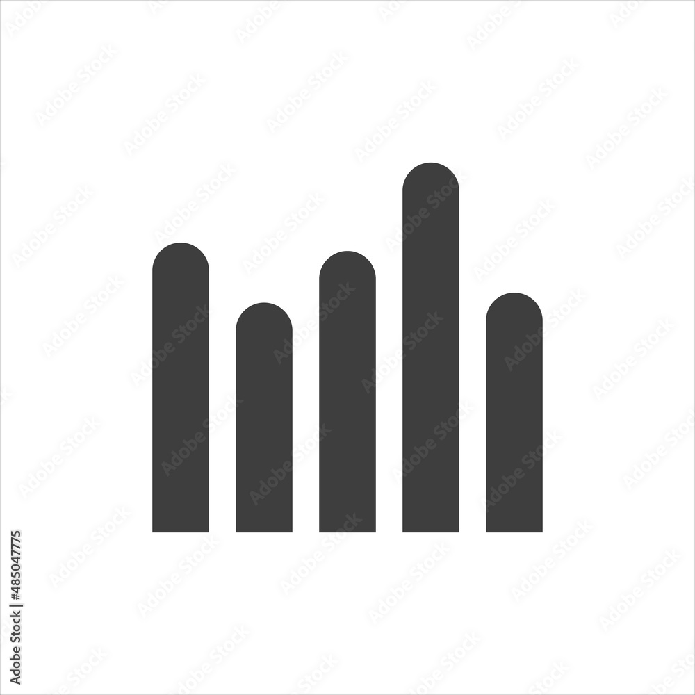 analytics icon on white background. statistics icon. Vector analytics icon on white background. statistics icon. Vector