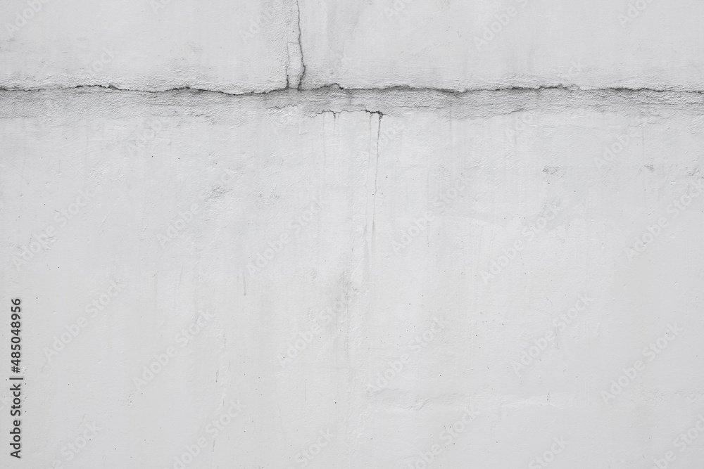 large cracked concrete wall surface