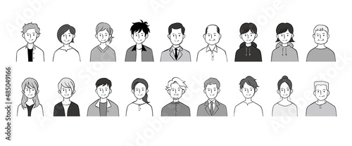 人物イラスト グラフィック素材