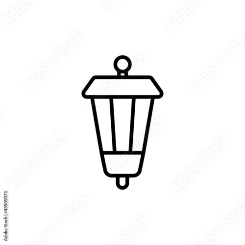 Garden lamp icon vector design templates