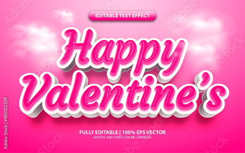 Text Effect Editable Valentine's