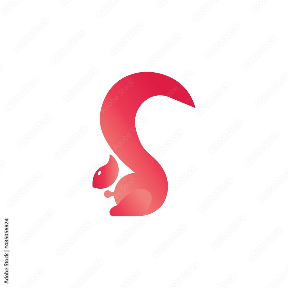 Squirrel symbol illustration vector icon background Squirrel symbol illustration vector icon background