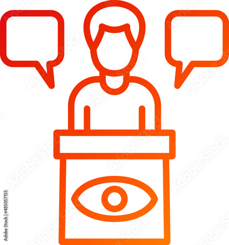 Vector Design Eye Witness Icon Style