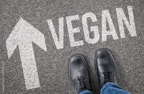 Text on the floor - Vegan