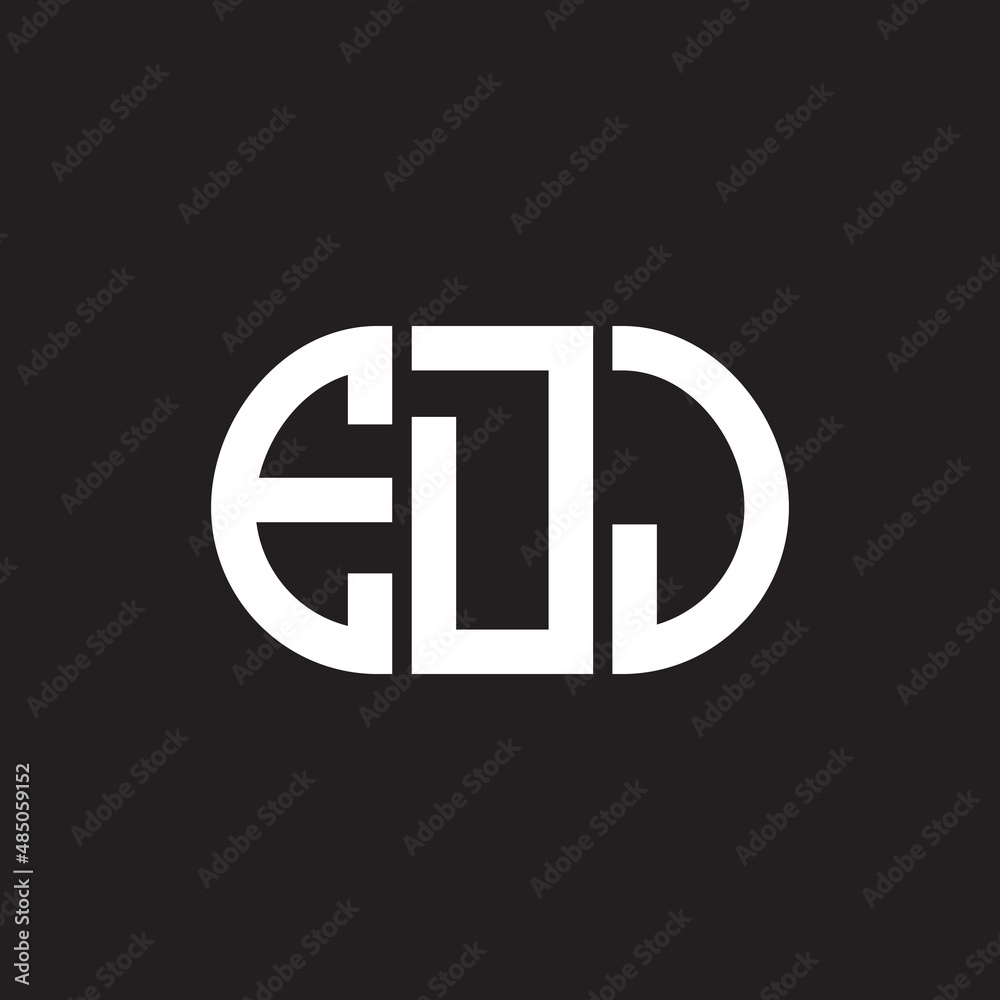 EDJ letter logo design on black background. EDJ creative initials letter logo concept. EDJ letter design. EDJ letter logo design on black background. EDJ creative initials letter logo concept. EDJ letter design.
