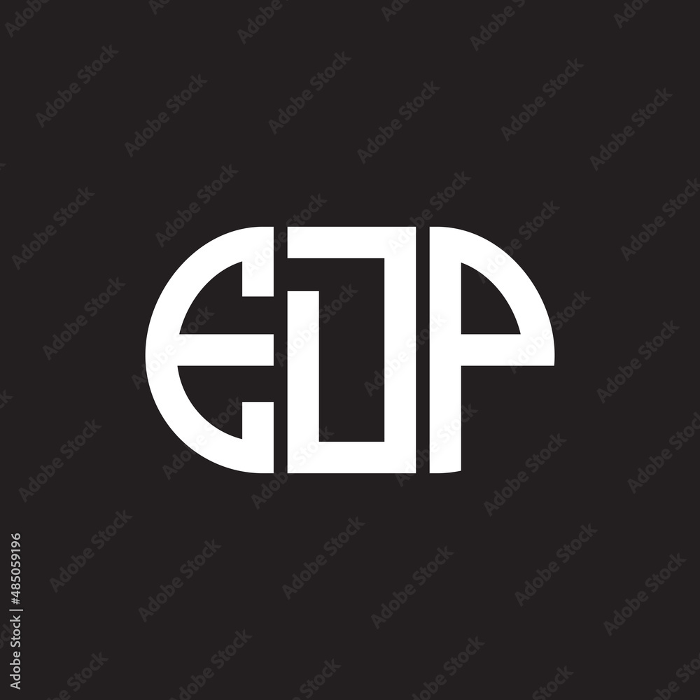 EDP letter logo design on black background. EDP creative initials letter logo concept. EDP letter design. EDP letter logo design on black background. EDP creative initials letter logo concept. EDP letter design.
