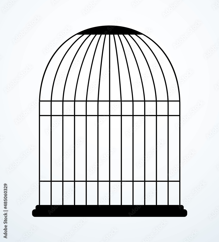 Cage. Vector drawing icon sign