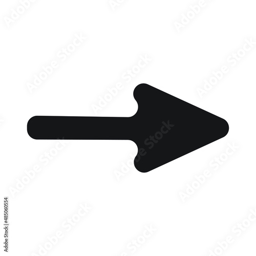 Modern simple arrows icon Vector illustration 