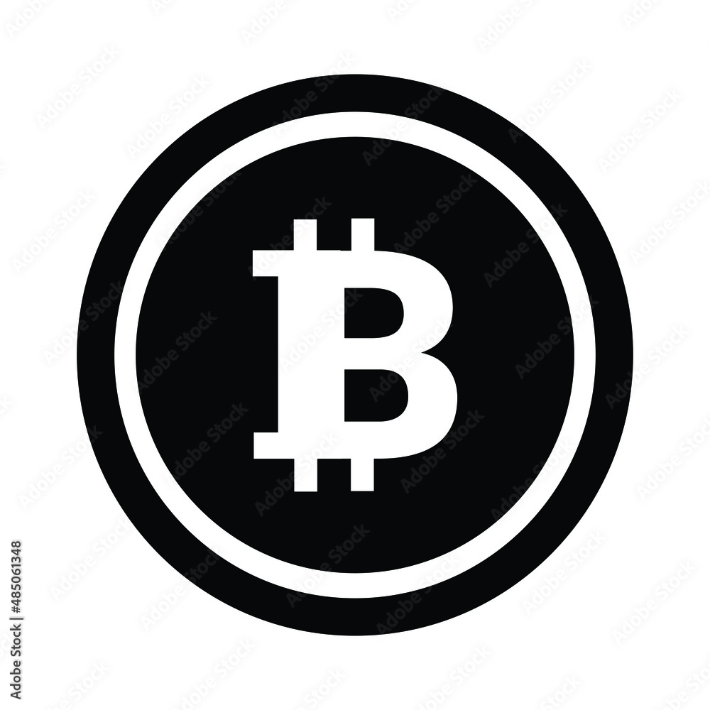 digital currency bitcoin icon vector illustration digital currency bitcoin icon vector illustration