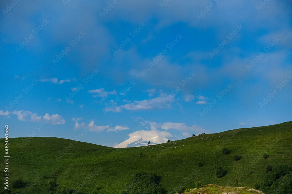 The high-mountain road to the tract of Jily-Su. Caucasus. Kabardino-Balkaria. Russia. The high-mountain road to the tract of Jily-Su. Caucasus. Kabardino-Balkaria. Russia.