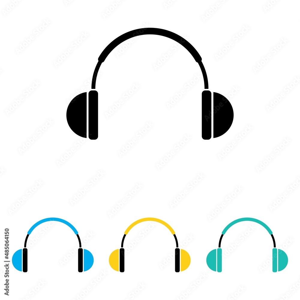 Headphone icon logo vector Headphone icon logo vector