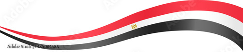 Long waving Egypt flag isolated  on png or transparent background,Symbol Egypt,template for banner,card,advertising ,promote,and business matching country poster, vector illustration
