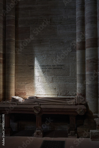 Cathedral Basel, the crypt of Katharina Markgräfin von Baden
