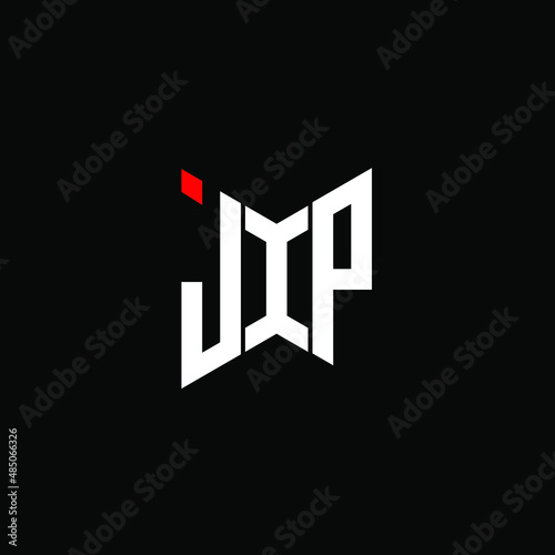 JIP letter logo creative design with vector graphic
