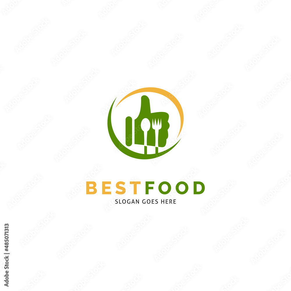 Best Restaurant Icon Vector Logo Template Illustration Design