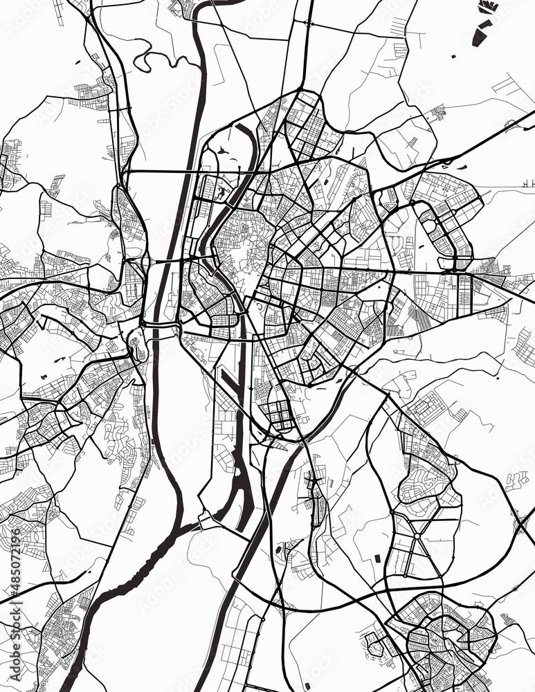Naklejka premium Seville City Map