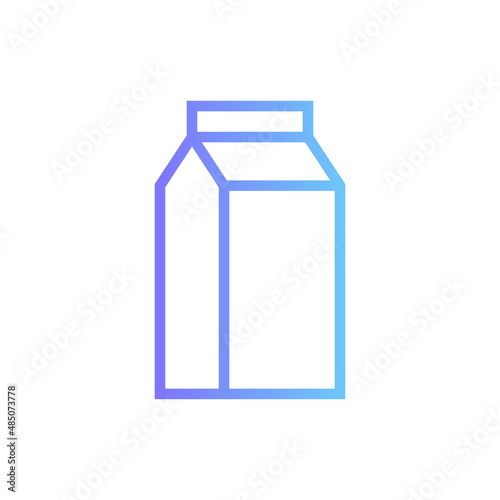 Milk vector icon with gradient