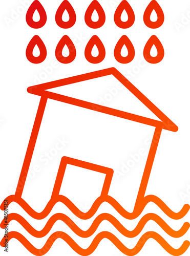 Vector Design Flood Icon Style