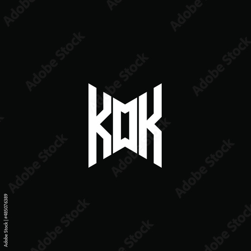 KDK letter logo creative design with vector graphic photo