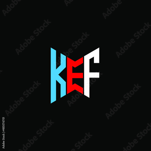 KEF letter logo creative design with vector graphic photo