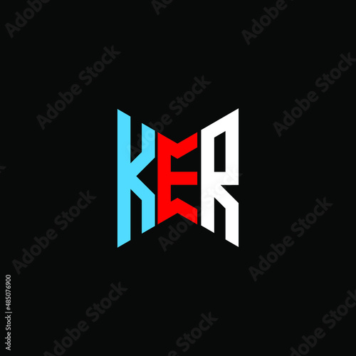 KER letter logo creative design with vector graphic