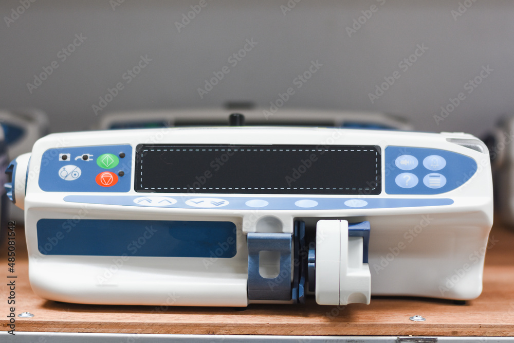 Intravenous solution in the medical device room Intravenous solution in the medical device room