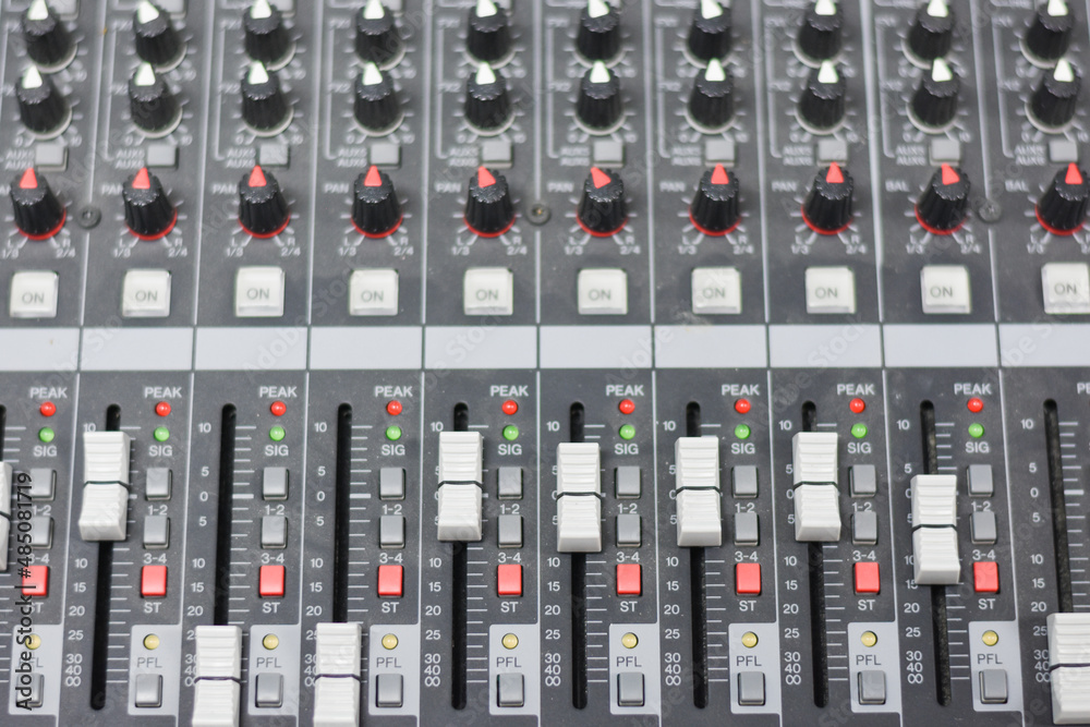 Mix audio for conferences with lots of buttons.