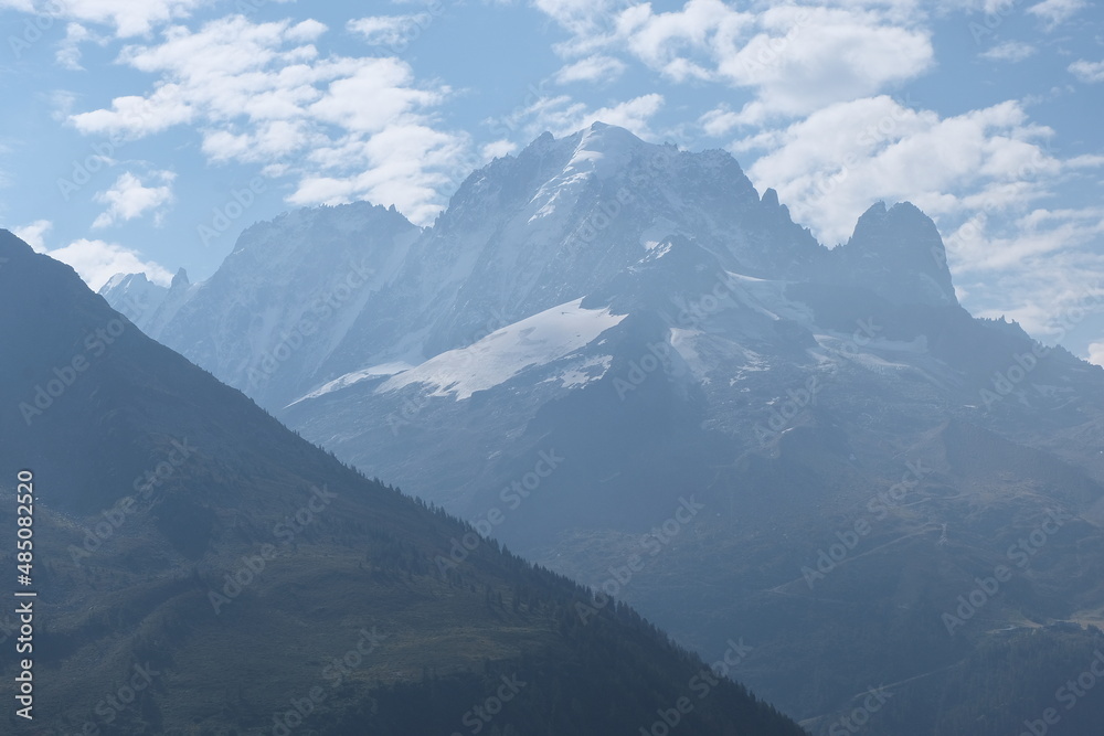 Mont Blanc valley. France-Switzerland-Italy