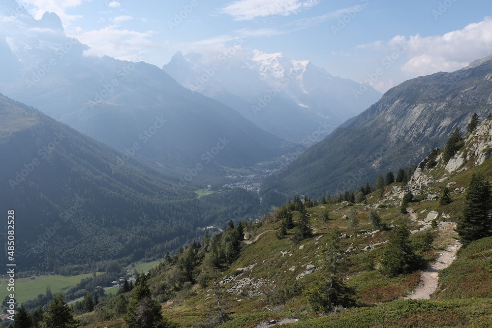 Mont Blanc valley. France-Switzerland-Italy