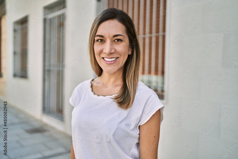 Young hispanic woman smiling confident at street Young hispanic woman smiling confident at street