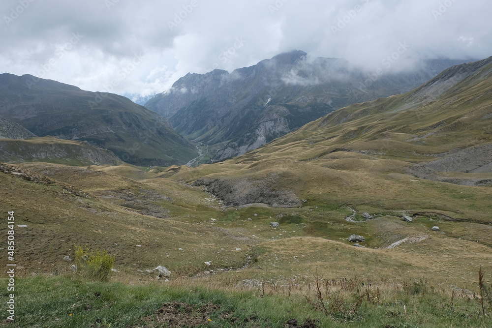 Fototapeta premium Mont Blanc valley. France-Switzerland-Italy