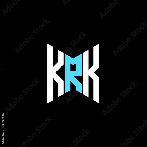 KRK letter logo creative design. KRK unique design