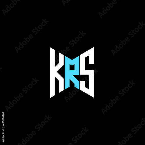 KRS letter logo creative design. KRS unique design photo