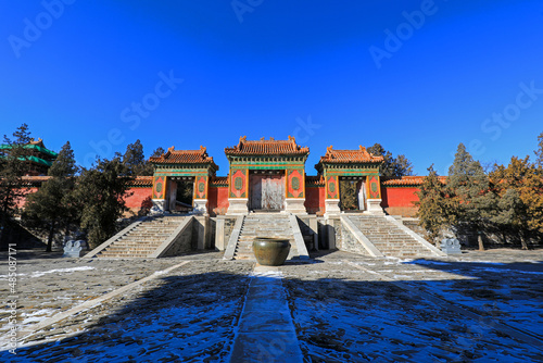 Architectural scenery of the tomb of empress Cixi of the Qing Dynasty, China photo