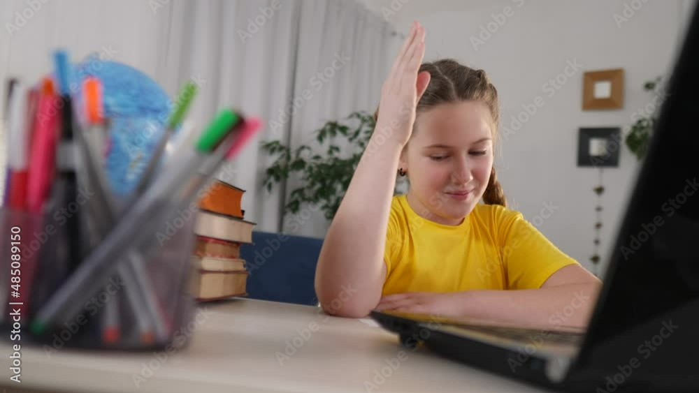 coronavirus school. child at home in a lesson. learning education coronavirus pandemic concept. kid learn virtual online learning school. online learning at study home. distance education coronavirus school. child at home in a lesson. learning education coronavirus pandemic concept. kid learn virtual online learning school. online learning at study home. distance education
