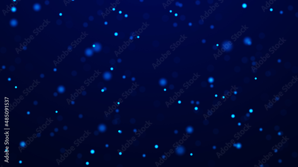 Fototapeta premium Dust particles backdrop. Chaos of flying dots. 3d rendering.