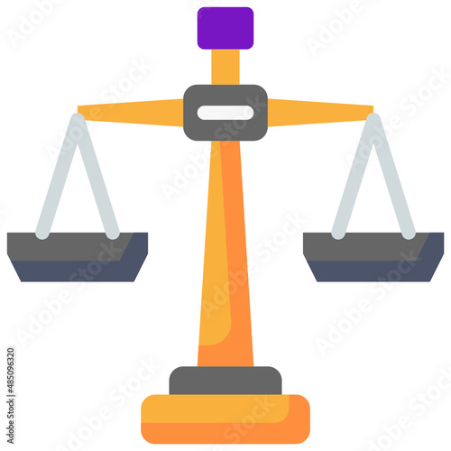 scales flat icon