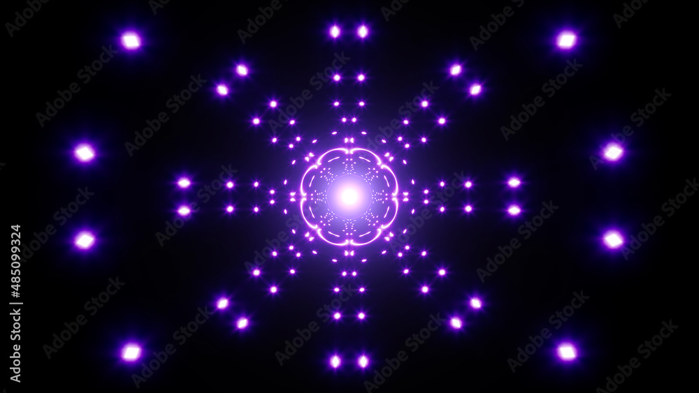 Symmetrical Pattern Purple Light Glitters Overlay Background Symmetrical Pattern Purple Light Glitters Overlay Background