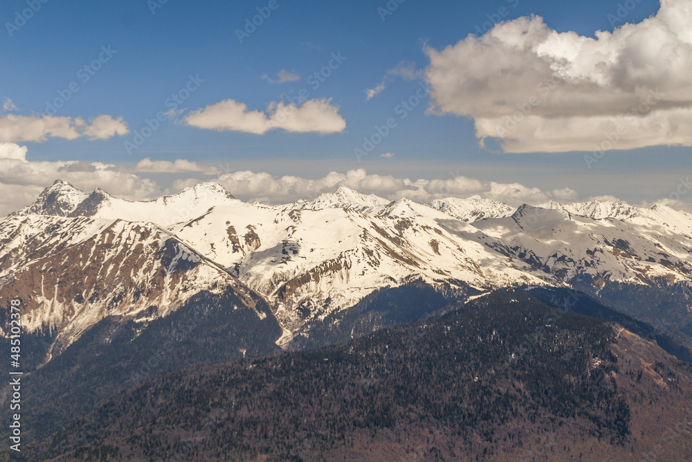 Caucasus mountains in Sochi