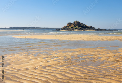 Beautiful Corrubedo Beach in Galicia, Spain photo