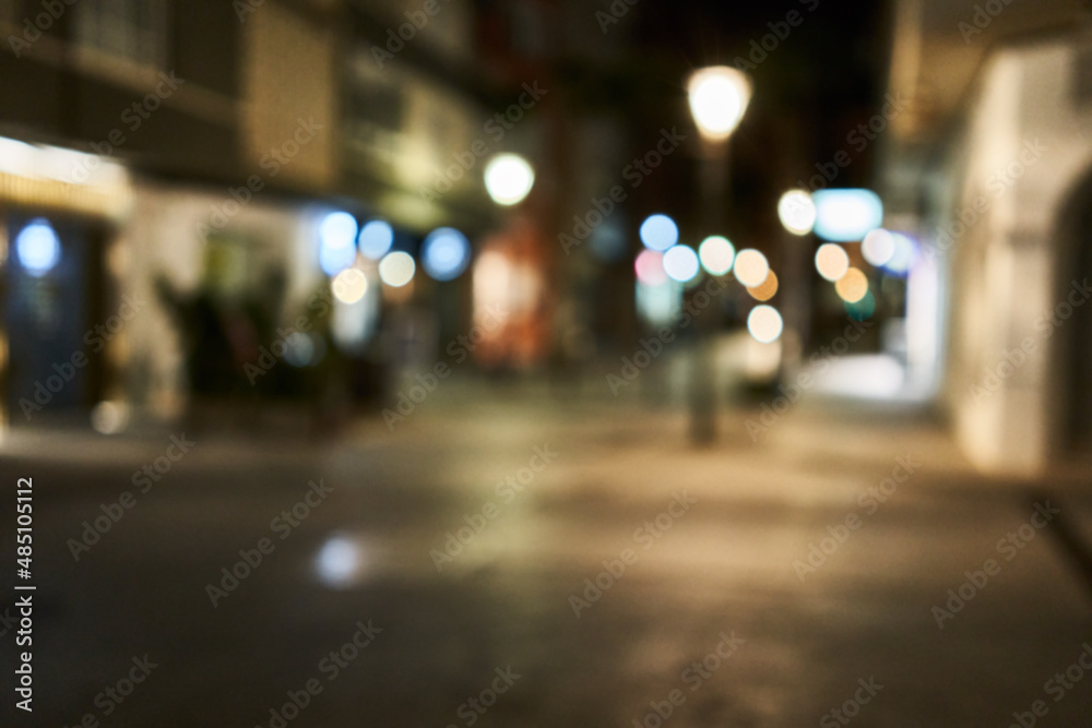 Picture of blurred cityscape at street Picture of blurred cityscape at street
