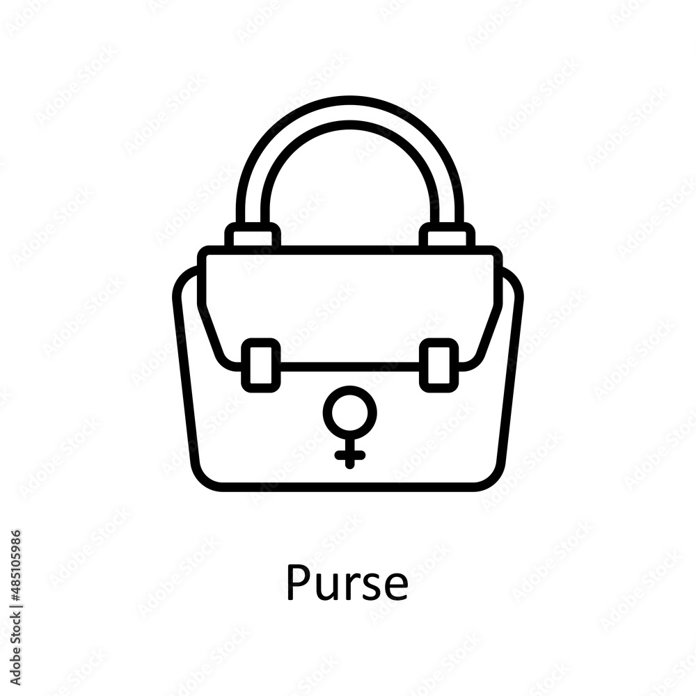 Purse vector Outline Icon Design illustration. Home Improvements Symbol on White background EPS 10 File Purse vector Outline Icon Design illustration. Home Improvements Symbol on White background EPS 10 File